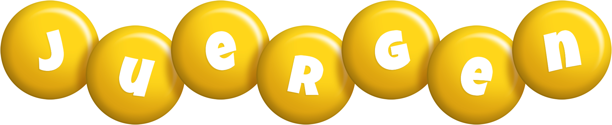 Juergen candy-yellow logo