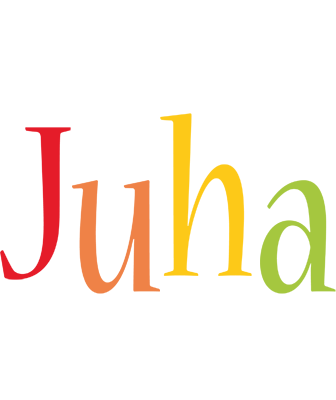 Juha birthday logo