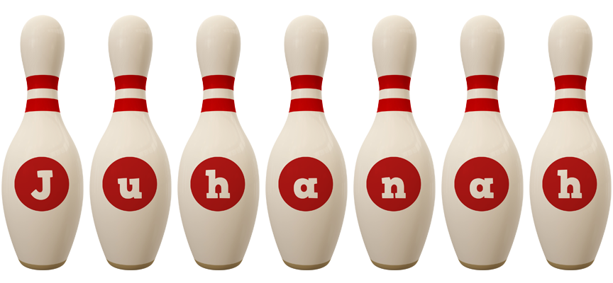 Juhanah bowling-pin logo