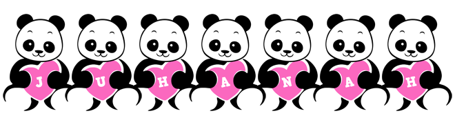 Juhanah love-panda logo