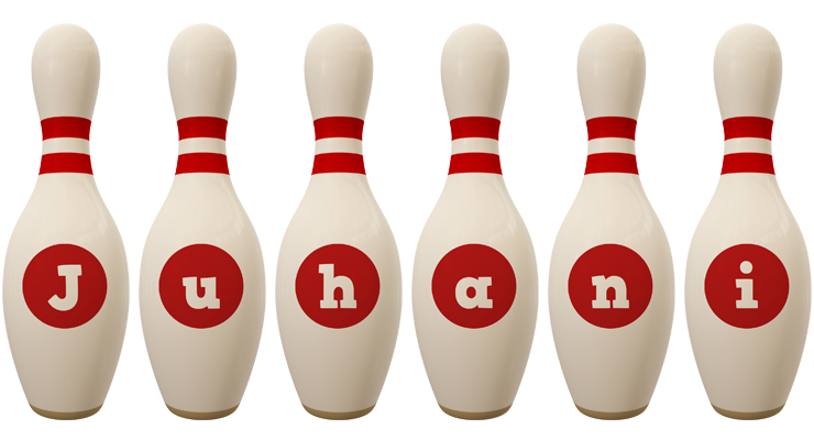 Juhani bowling-pin logo