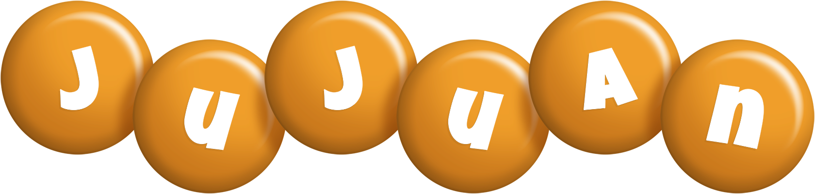 Jujuan candy-orange logo