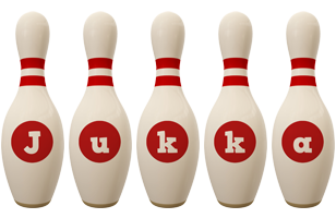Jukka bowling-pin logo