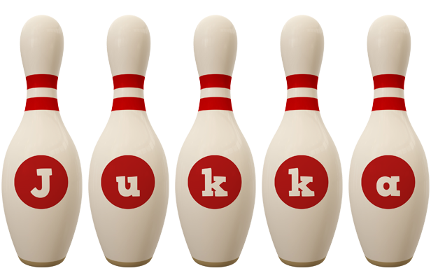 Jukka bowling-pin logo