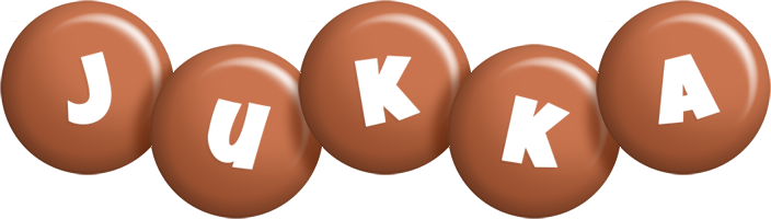 Jukka candy-brown logo