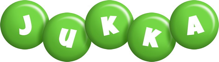 Jukka candy-green logo