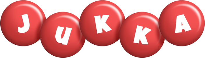 Jukka candy-red logo