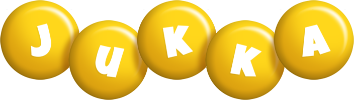 Jukka candy-yellow logo