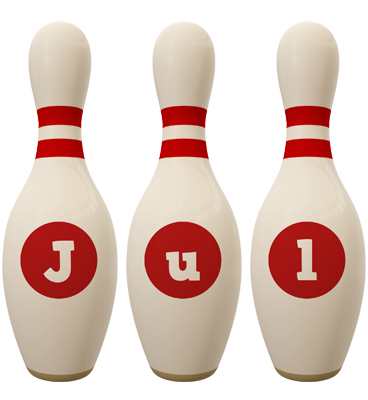 Jul bowling-pin logo