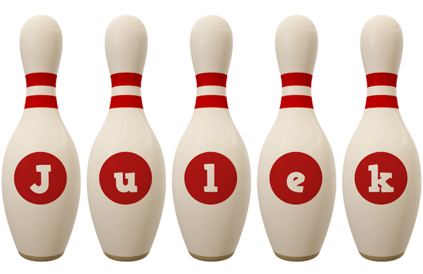 Julek bowling-pin logo