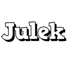 Julek snowing logo