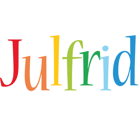 Julfrid birthday logo