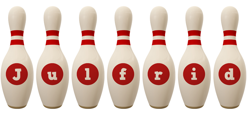 Julfrid bowling-pin logo