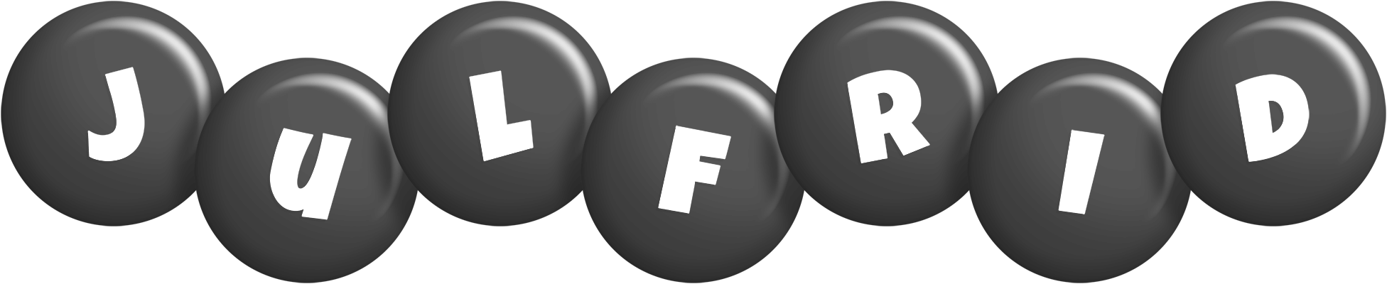 Julfrid candy-black logo