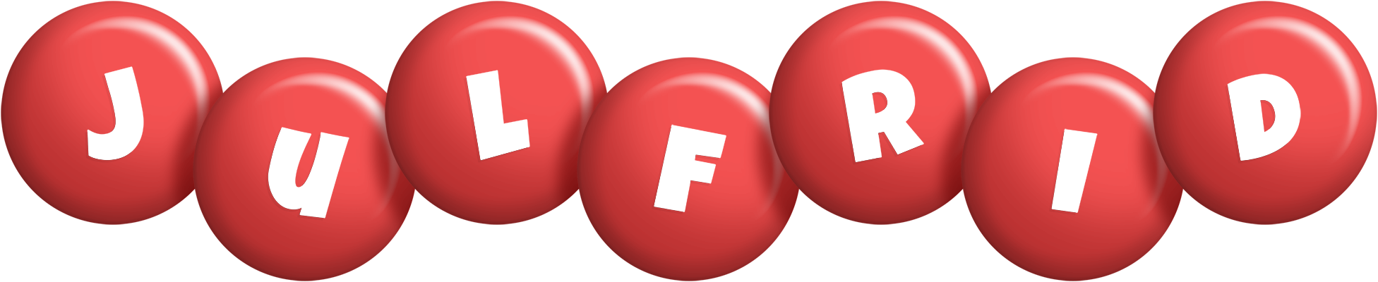Julfrid candy-red logo
