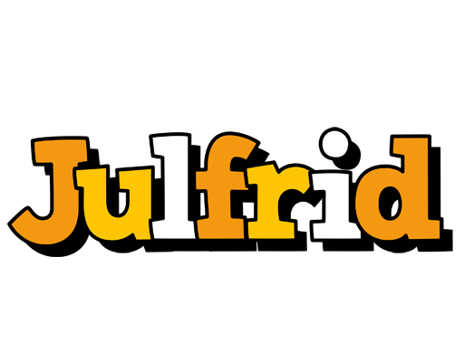 Julfrid cartoon logo