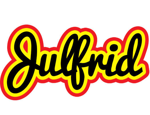 Julfrid flaming logo
