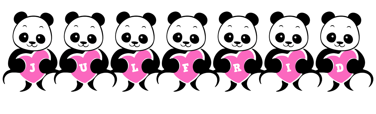 Julfrid love-panda logo
