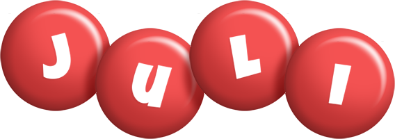Juli candy-red logo