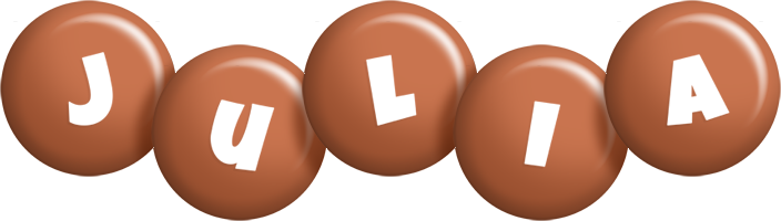 Julia candy-brown logo