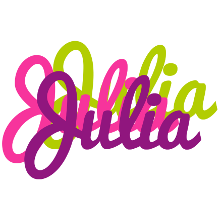 Julia flowers logo