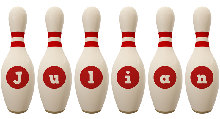 Julian bowling-pin logo