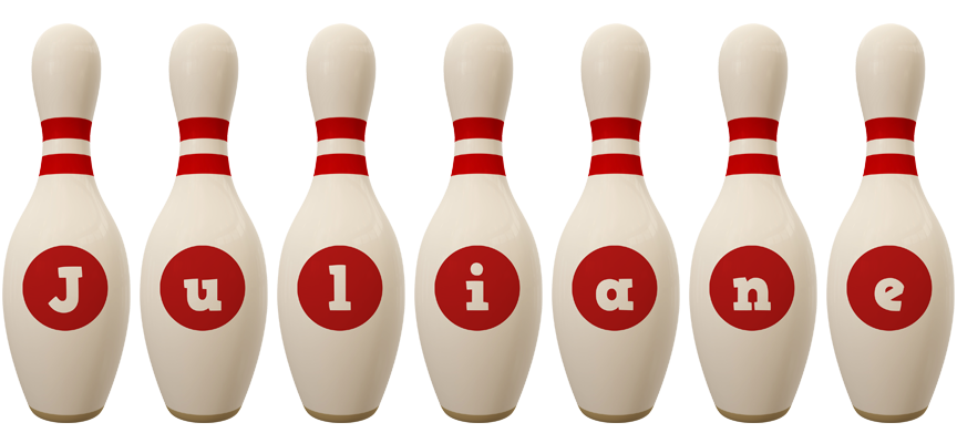 Juliane bowling-pin logo