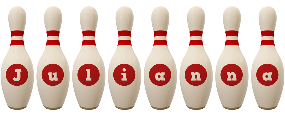 Julianna bowling-pin logo