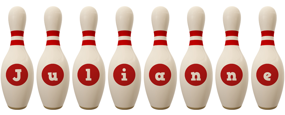 Julianne bowling-pin logo