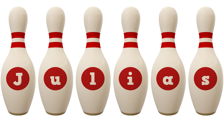 Julias bowling-pin logo