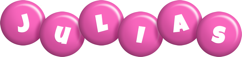 Julias candy-pink logo
