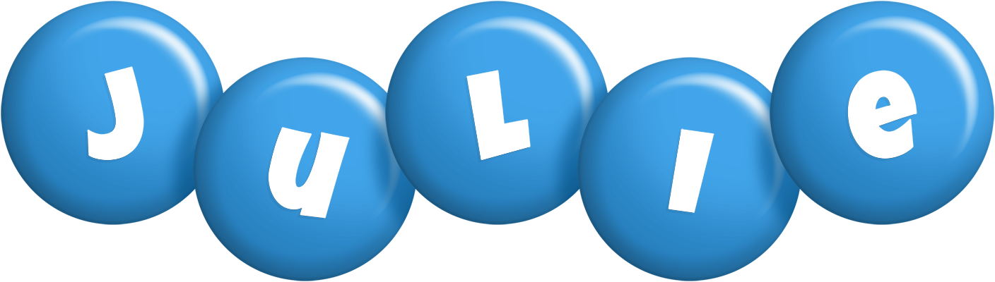 Julie candy-blue logo