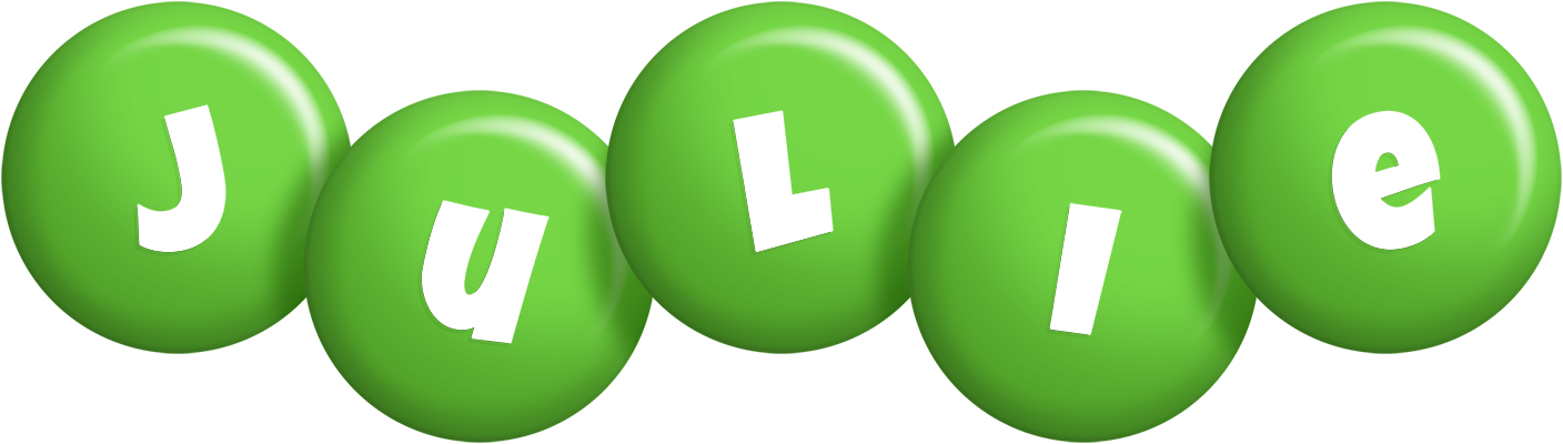 Julie candy-green logo