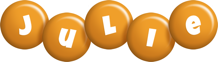 Julie candy-orange logo