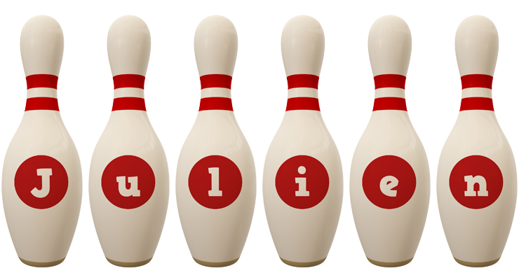 Julien bowling-pin logo