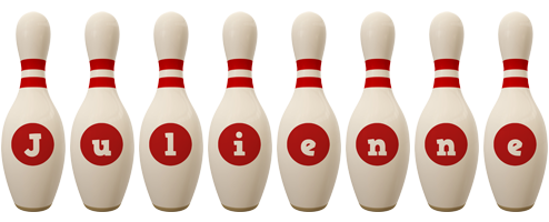 Julienne bowling-pin logo