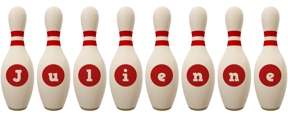 Julienne bowling-pin logo