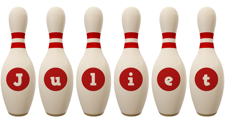 Juliet bowling-pin logo