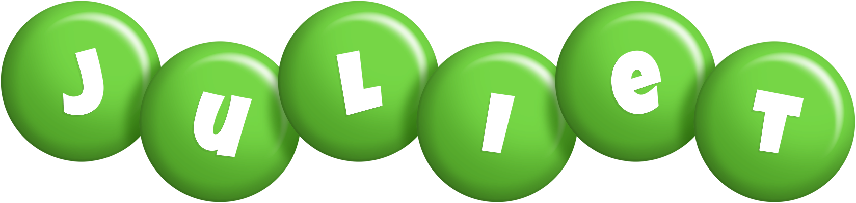Juliet candy-green logo
