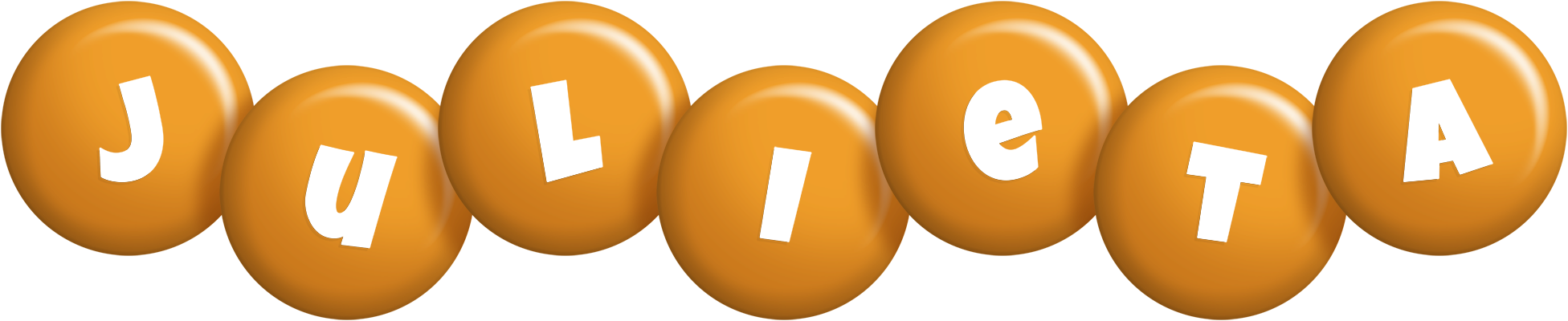 Julieta candy-orange logo