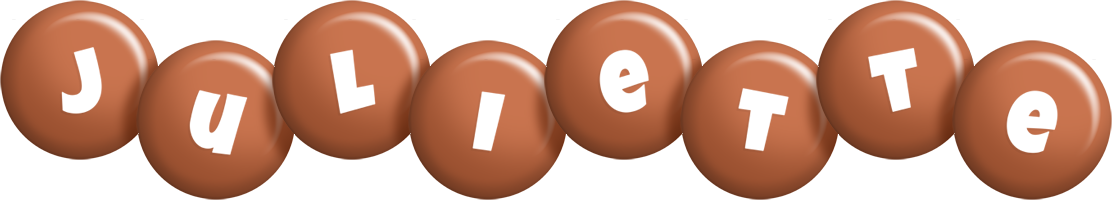 Juliette candy-brown logo