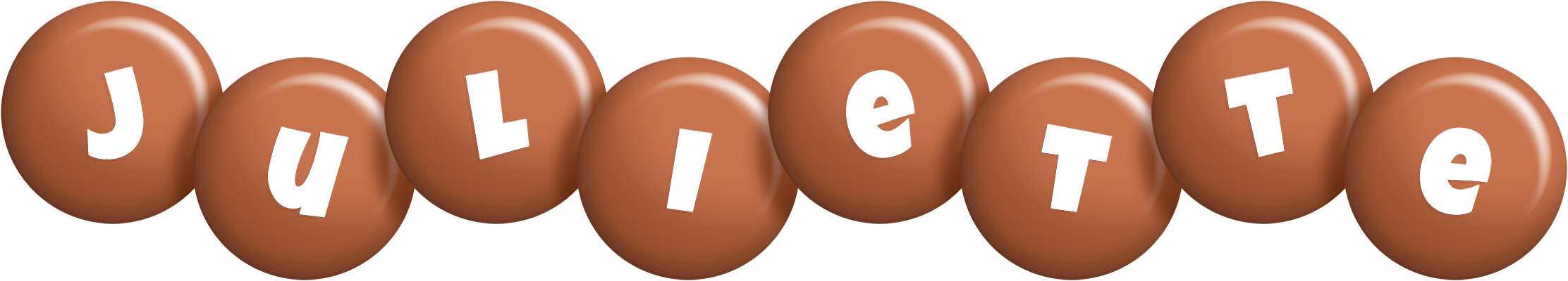 Juliette candy-brown logo