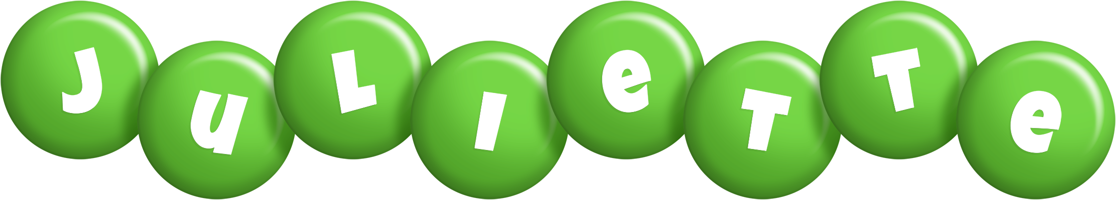 Juliette candy-green logo
