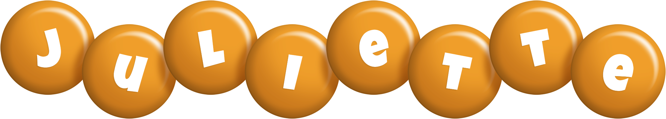 Juliette candy-orange logo