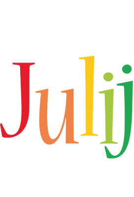 Julij birthday logo