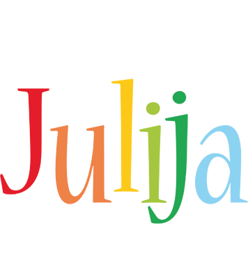 Julija birthday logo