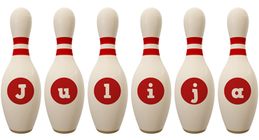 Julija bowling-pin logo