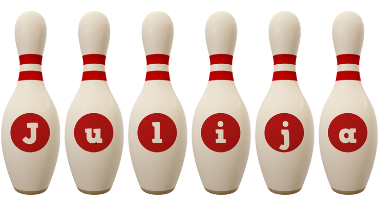 Julija bowling-pin logo