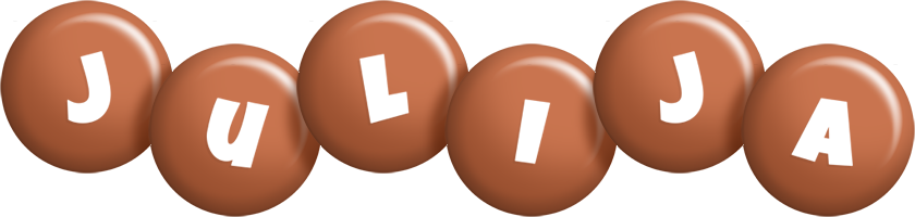 Julija candy-brown logo