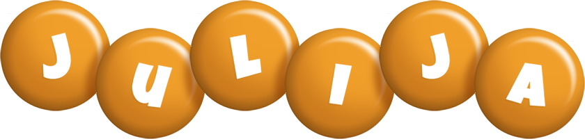 Julija candy-orange logo